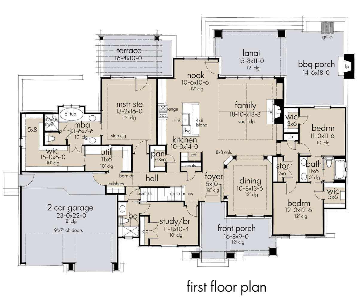 Main Floor for House Plan #9401-00104