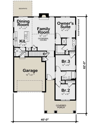 Main Floor for House Plan #402-01605