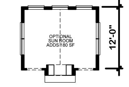 Optional Sunroom for House Plan #402-01605