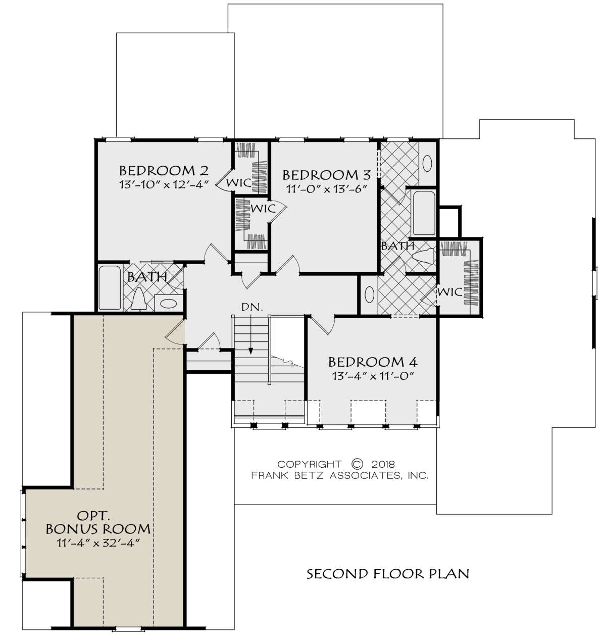 Second Floor for House Plan #8594-00414