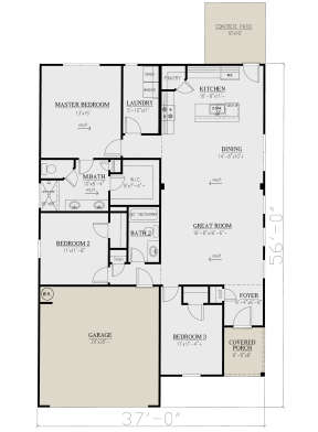 Main Floor for House Plan #286-00092