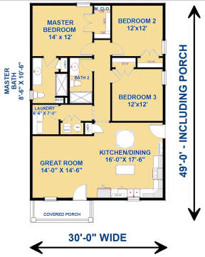 Main Floor for House Plan #1776-00096