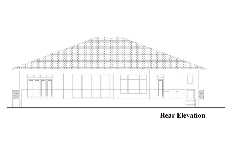 Florida House Plan #207-00080 Elevation Photo
