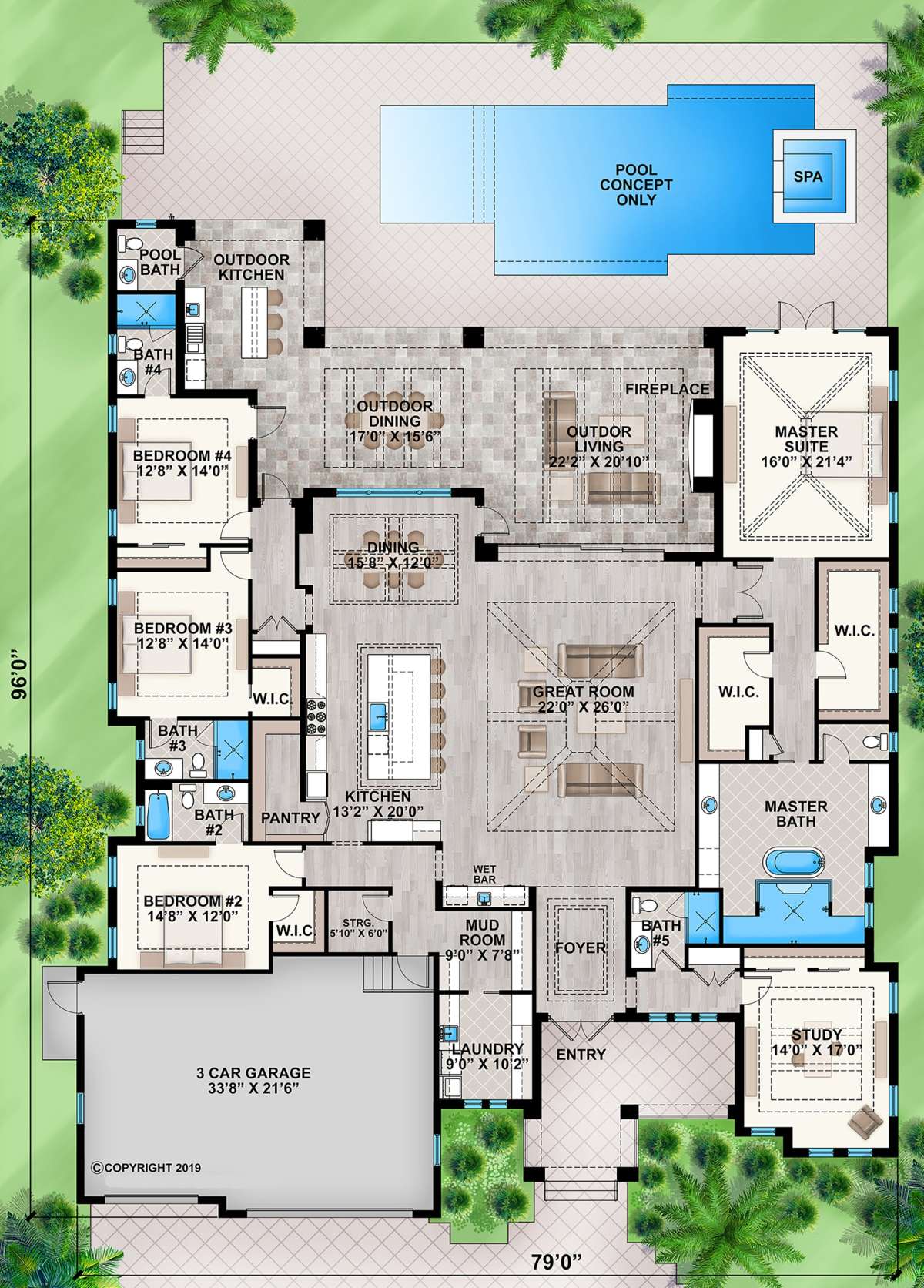 Main Floor for House Plan #207-00080