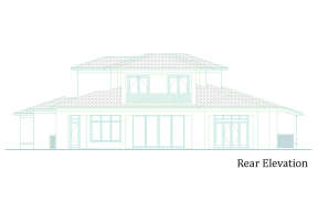 Coastal House Plan #207-00081 Elevation Photo