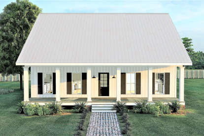 2 Bed, 1 Bath, 1520 Square Foot House Plan - #1776-00097