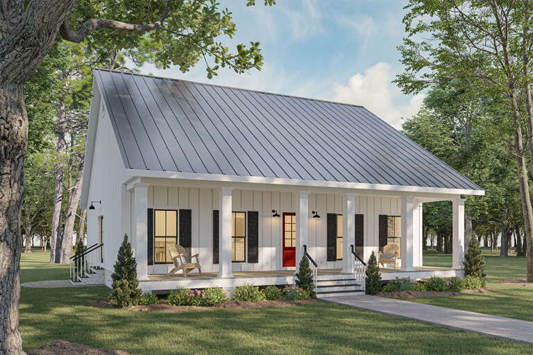 House Plan House Plan #23825 Angled Front Elevation