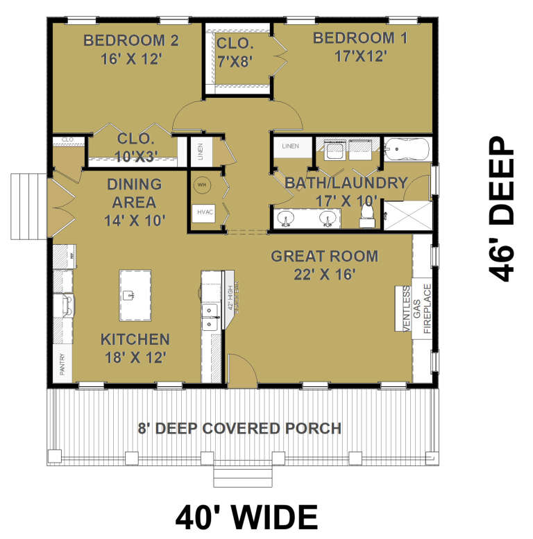 House Plan House Plan #23825 Drawing 1