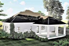 Country House Plan #1776-00099 Elevation Photo