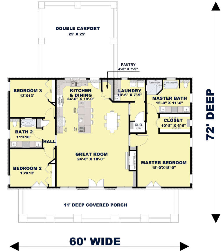 House Plan House Plan #23829 Drawing 1