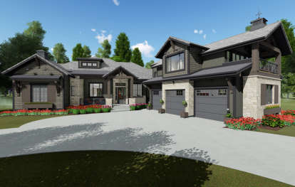 Northwest House Plan #425-00001 Elevation Photo