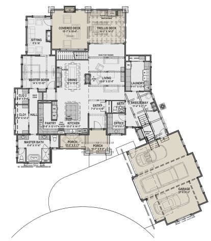 House Plan House Plan #23830 Drawing 1