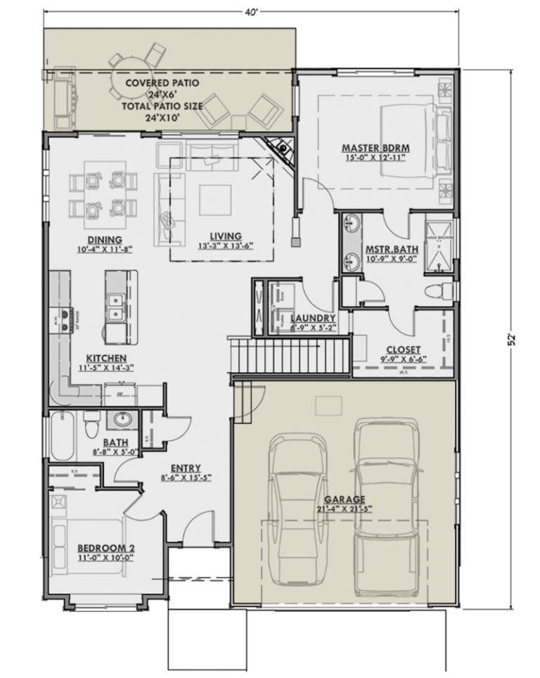 House Plan House Plan #23831 Drawing 1