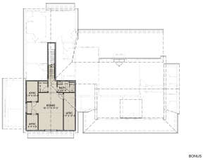 Optional Bonus Room for House Plan #425-00003