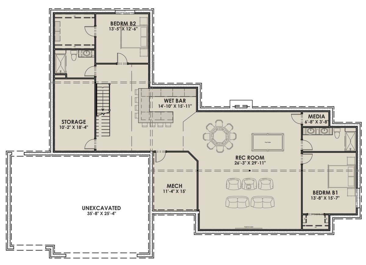 Modern Farmhouse Plan 2 593 Square Feet 3 5 Bedrooms 4