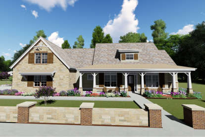 Country House Plan #425-00004 Elevation Photo