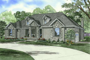 French Country House Plan #110-01065 Elevation Photo
