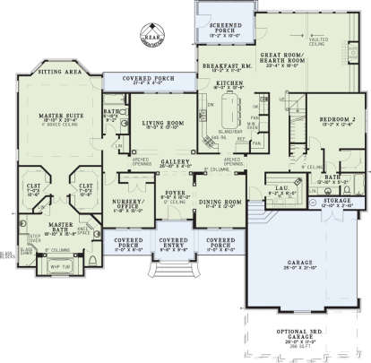 Main Floor  for House Plan #110-01065