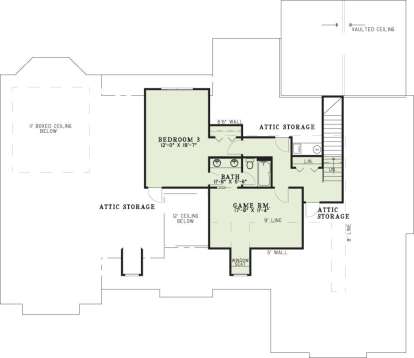 Second Floor for House Plan #110-01065