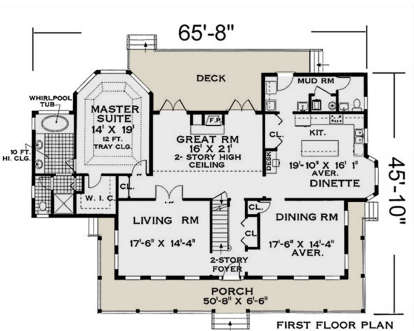 Main Floor for House Plan #033-00131