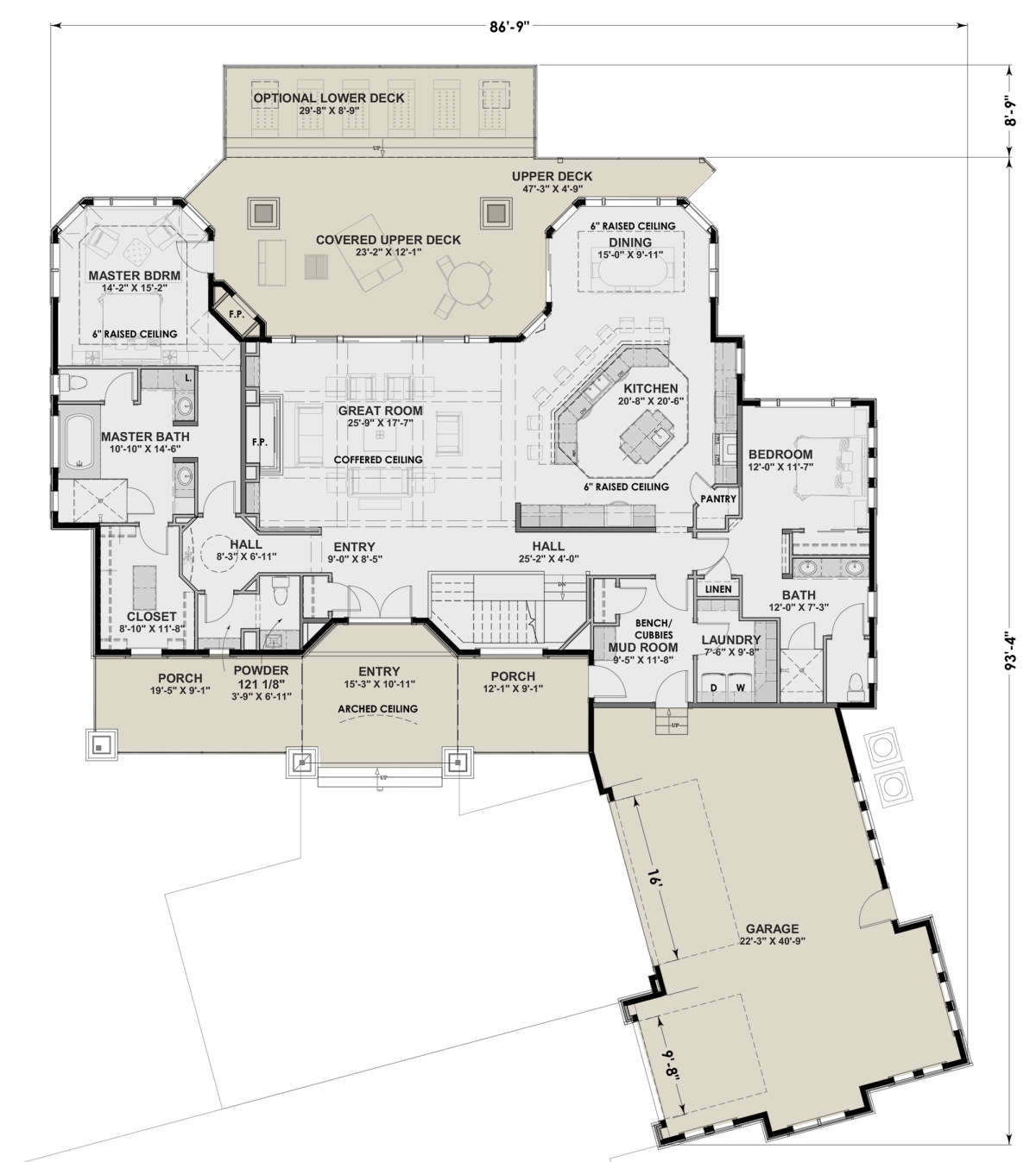 Main Floor for House Plan #425-00005
