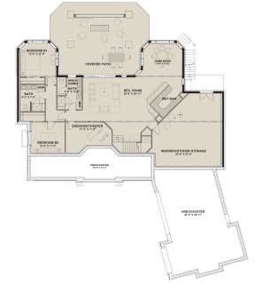 Basement for House Plan #425-00005