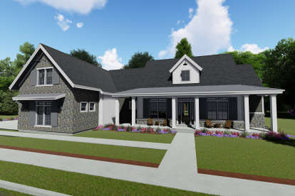 Country House Plan #425-00006 Elevation Photo