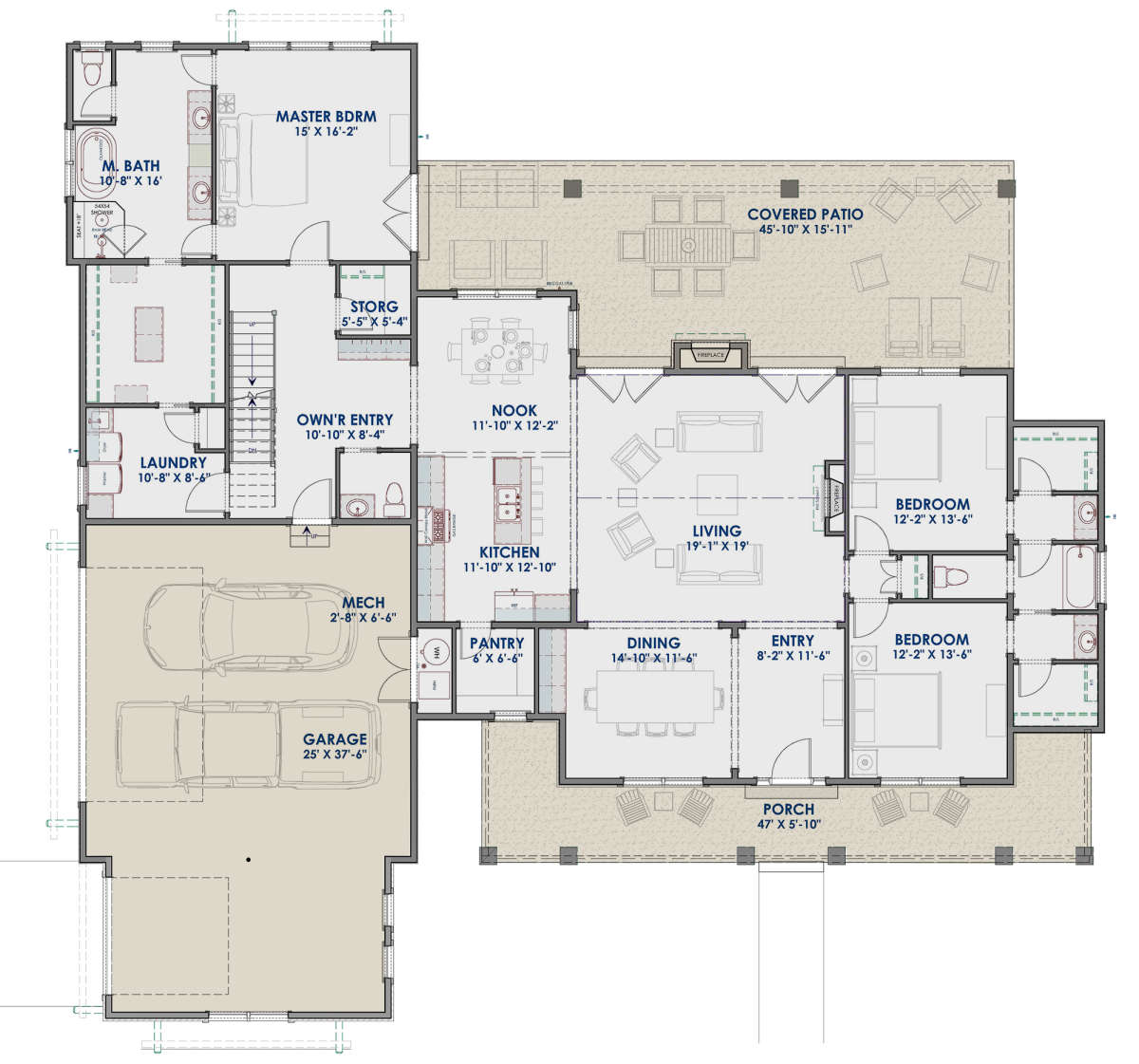 Main Floor for House Plan #425-00006