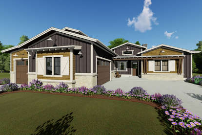 Craftsman House Plan #425-00007 Elevation Photo