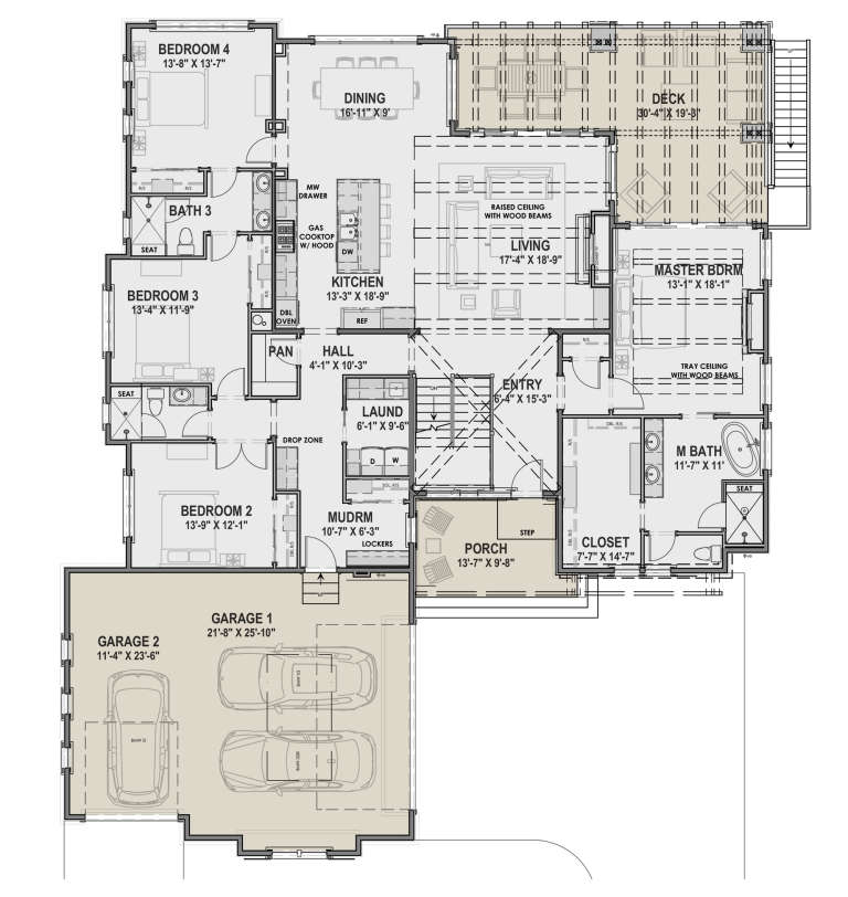 House Plan House Plan #23838 Drawing 1