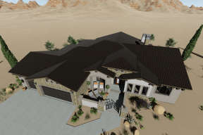Southwest House Plan #425-00008 Elevation Photo