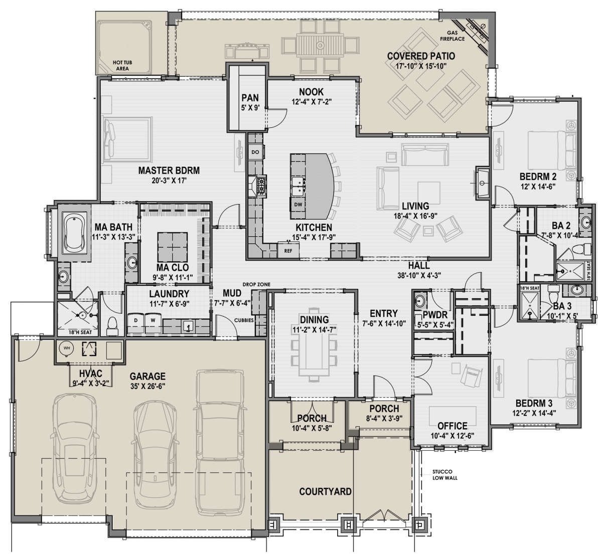 Main Floor for House Plan #425-00008