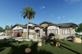 Ranch House Plan #425-00009 Elevation Photo