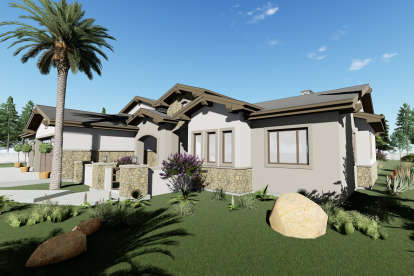 Ranch House Plan #425-00009 Elevation Photo