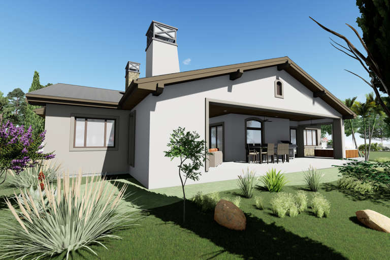 Ranch House Plan #425-00009 Elevation Photo
