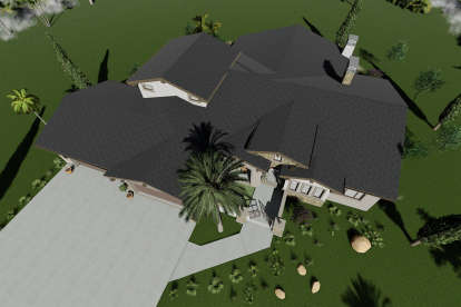 Ranch House Plan #425-00009 Elevation Photo