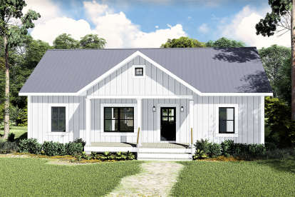 Modern Farmhouse House Plan #1776-00100 Elevation Photo