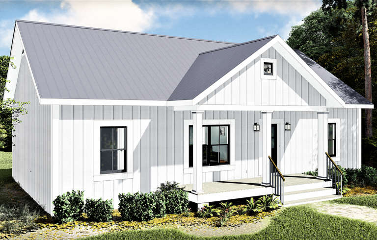Modern Farmhouse House Plan #1776-00100 Elevation Photo