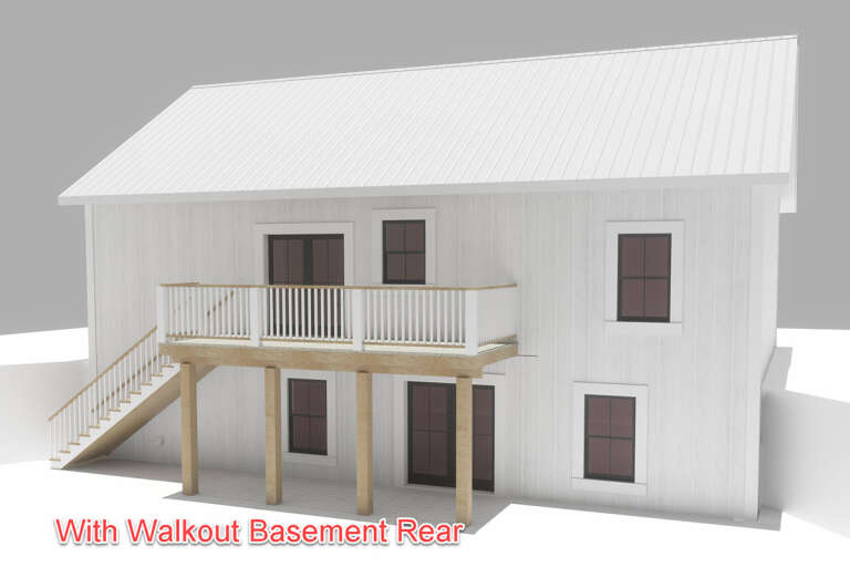 Modern Farmhouse House Plan #1776-00100 Elevation Photo