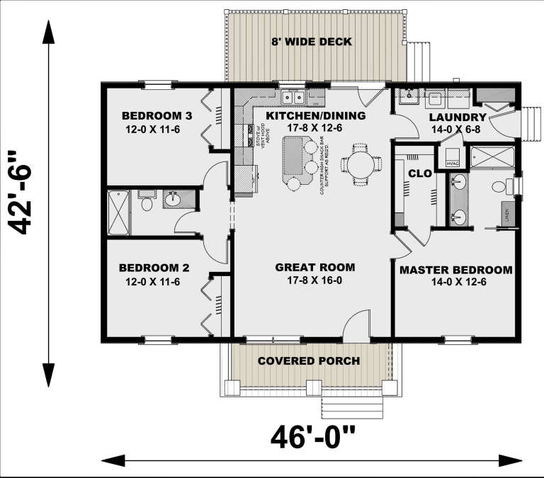 House Plan House Plan #23843 Drawing 1