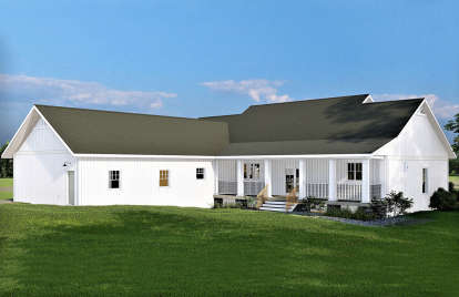 Modern Farmhouse House Plan #1776-00102 Elevation Photo