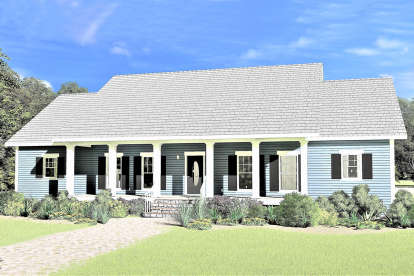 Ranch House Plan #1776-00103 Elevation Photo