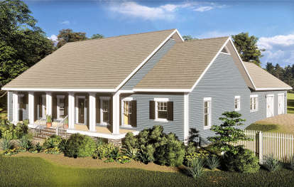 Ranch House Plan #1776-00103 Elevation Photo
