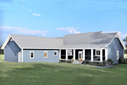 Ranch House Plan #1776-00103 Elevation Photo