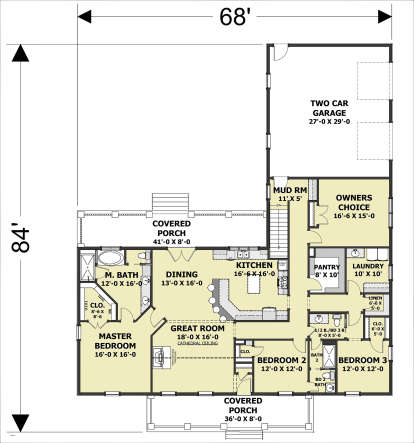 Main Floor for House Plan #1776-00103