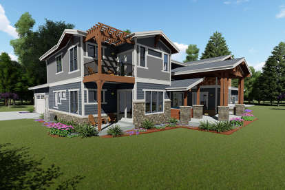 Craftsman House Plan #425-00010 Elevation Photo