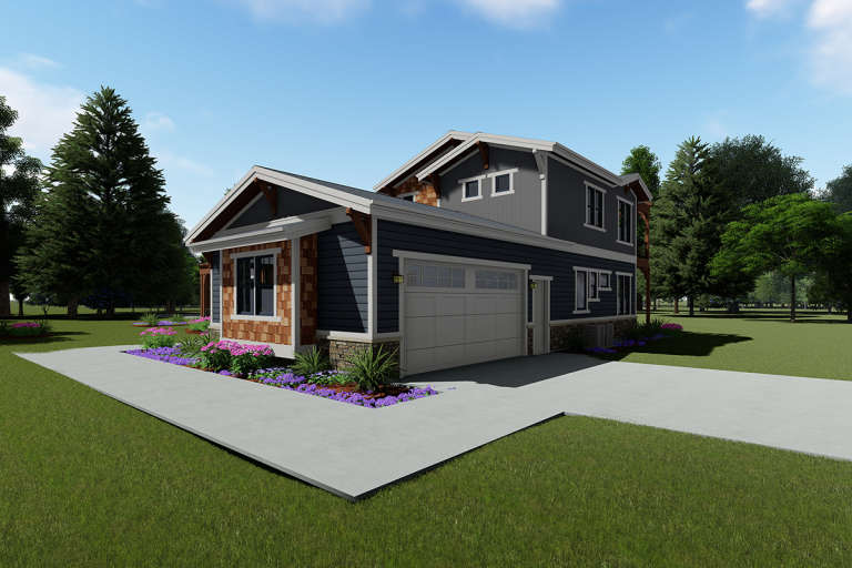 Craftsman House Plan #425-00010 Elevation Photo