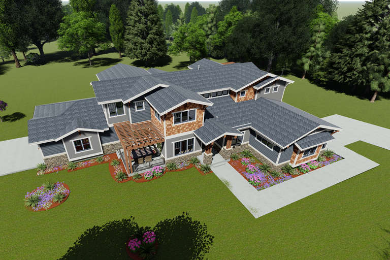 Craftsman House Plan #425-00010 Elevation Photo