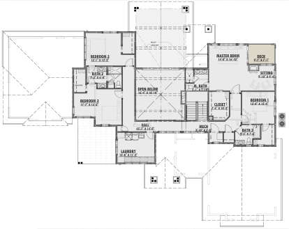 Second Floor for House Plan #425-00010