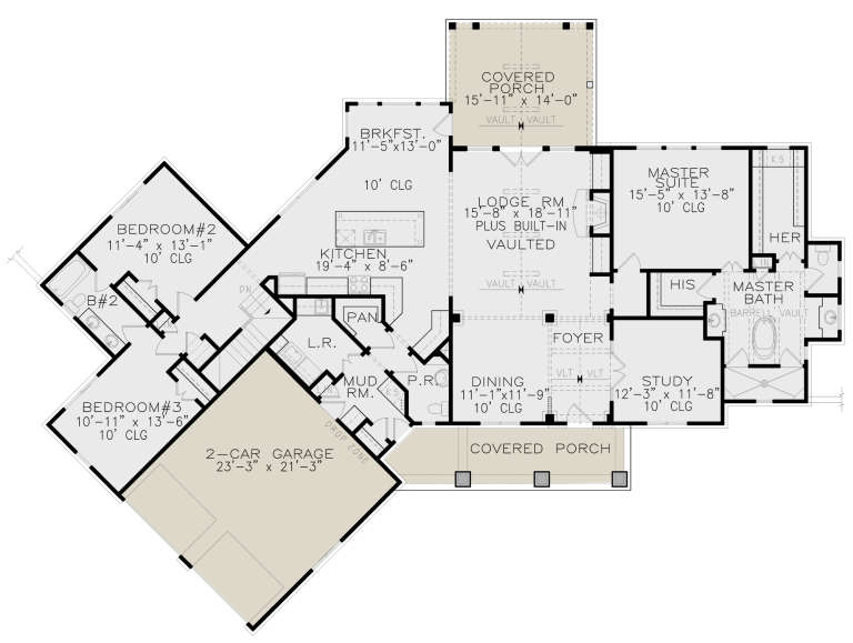House Plan House Plan #23848 Drawing 1